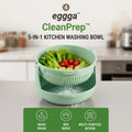 𝒆𝒈𝒈𝒈𝒂™ CleanPrep™ 5-in-1 Kitchen Washing Bowl